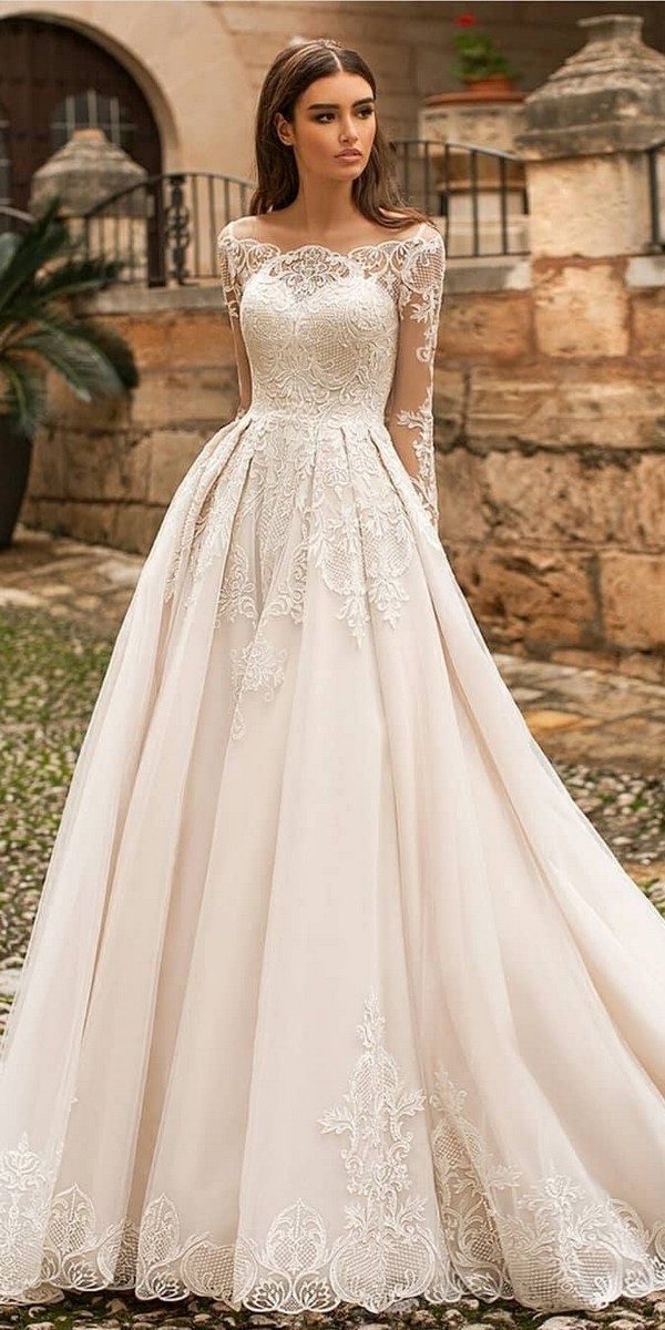 Long Sleeves Lace Wedding Dresses – Naviblue Bridal