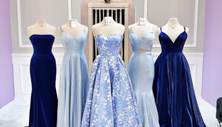 blue prom dresses