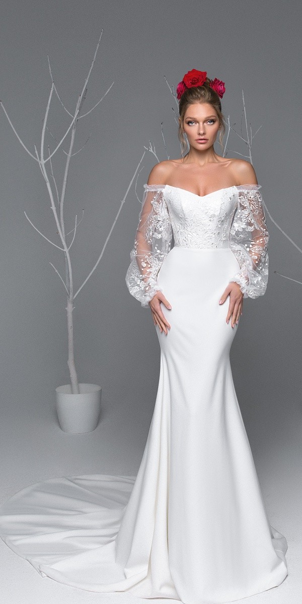 Eva Lendel elegant simple wedding dresses ava