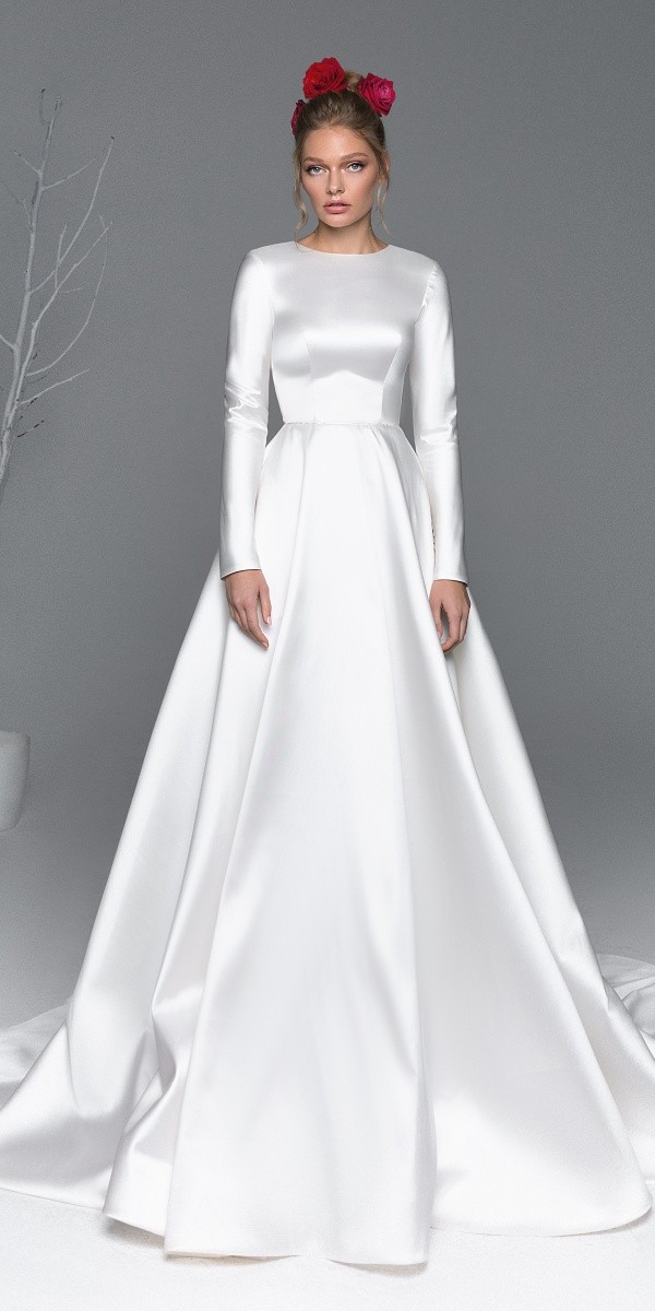 Eva Lendel elegant simple wedding dresses iris_2