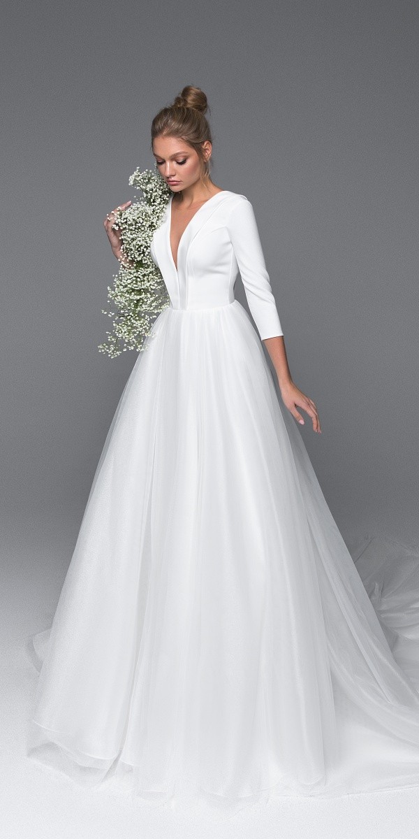 Eva Lendel elegant simple wedding dresses lory_4