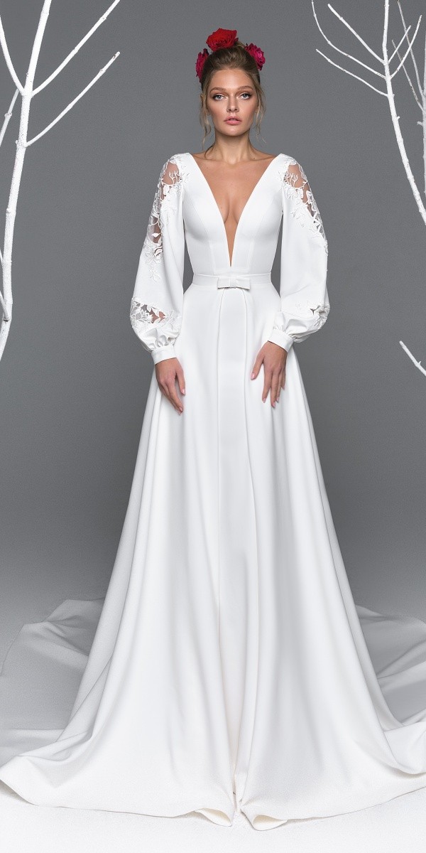 Eva Lendel elegant simple wedding dresses reychel