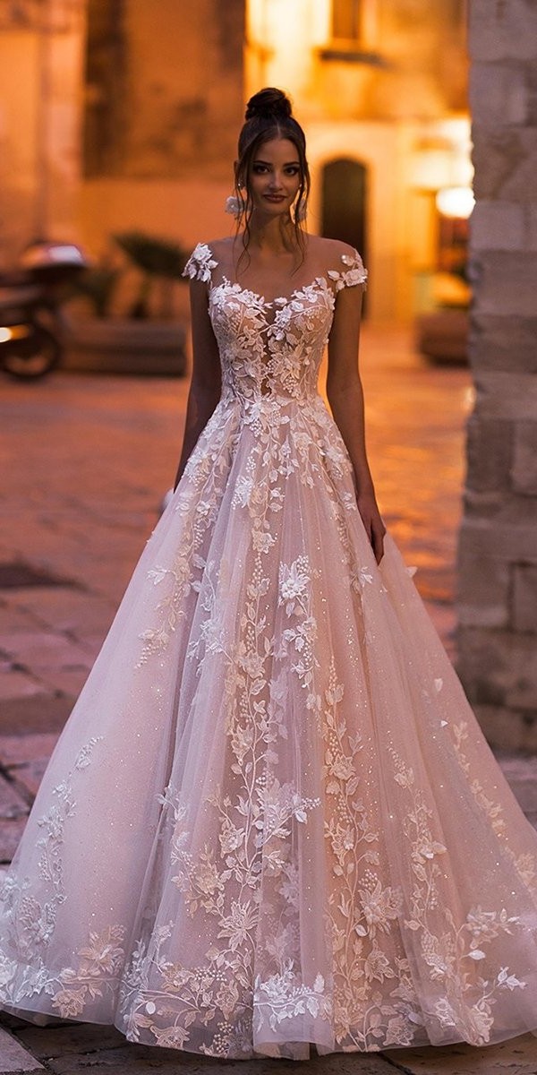 Best Lace Flower Wedding Dress in the world Don t miss out 