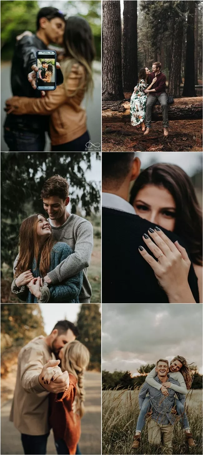 20 Creative Fall Engagement Photo Ideas | Show Me Your Dress