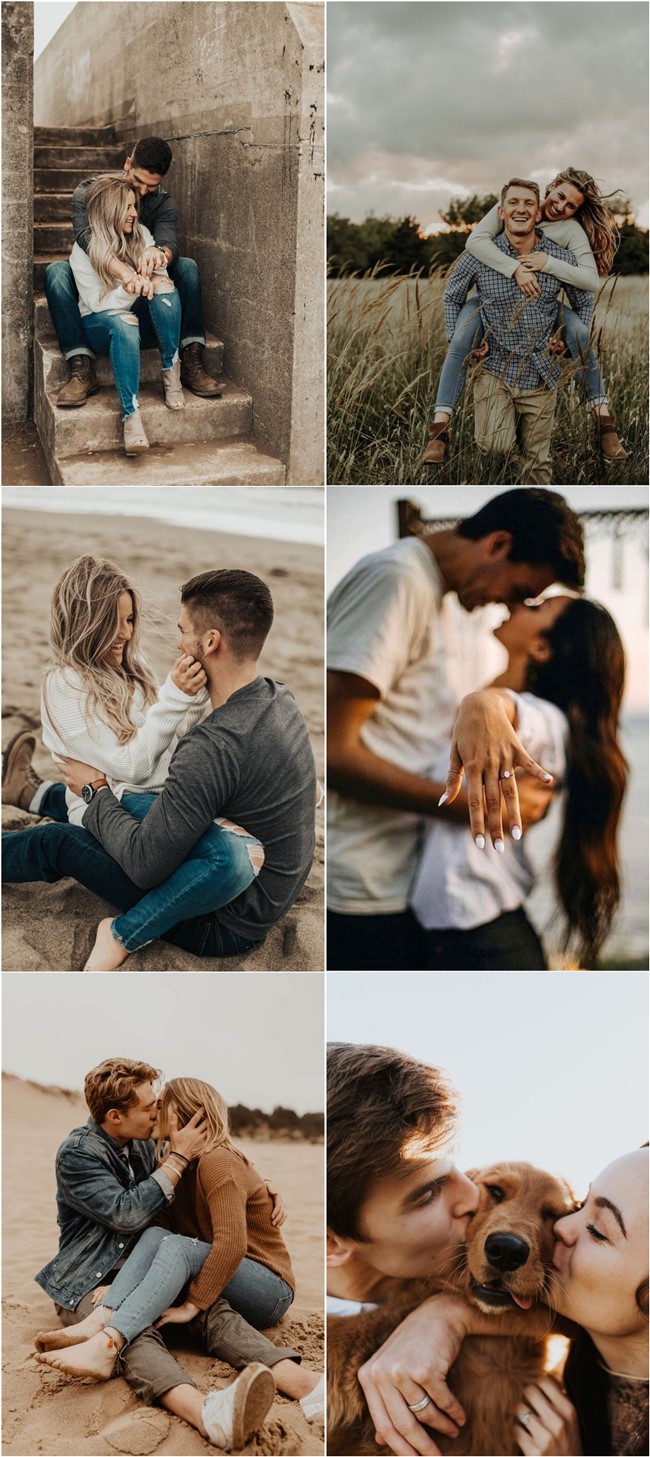 20 Creative Fall Engagement Photo Ideas | Show Me Your Dress