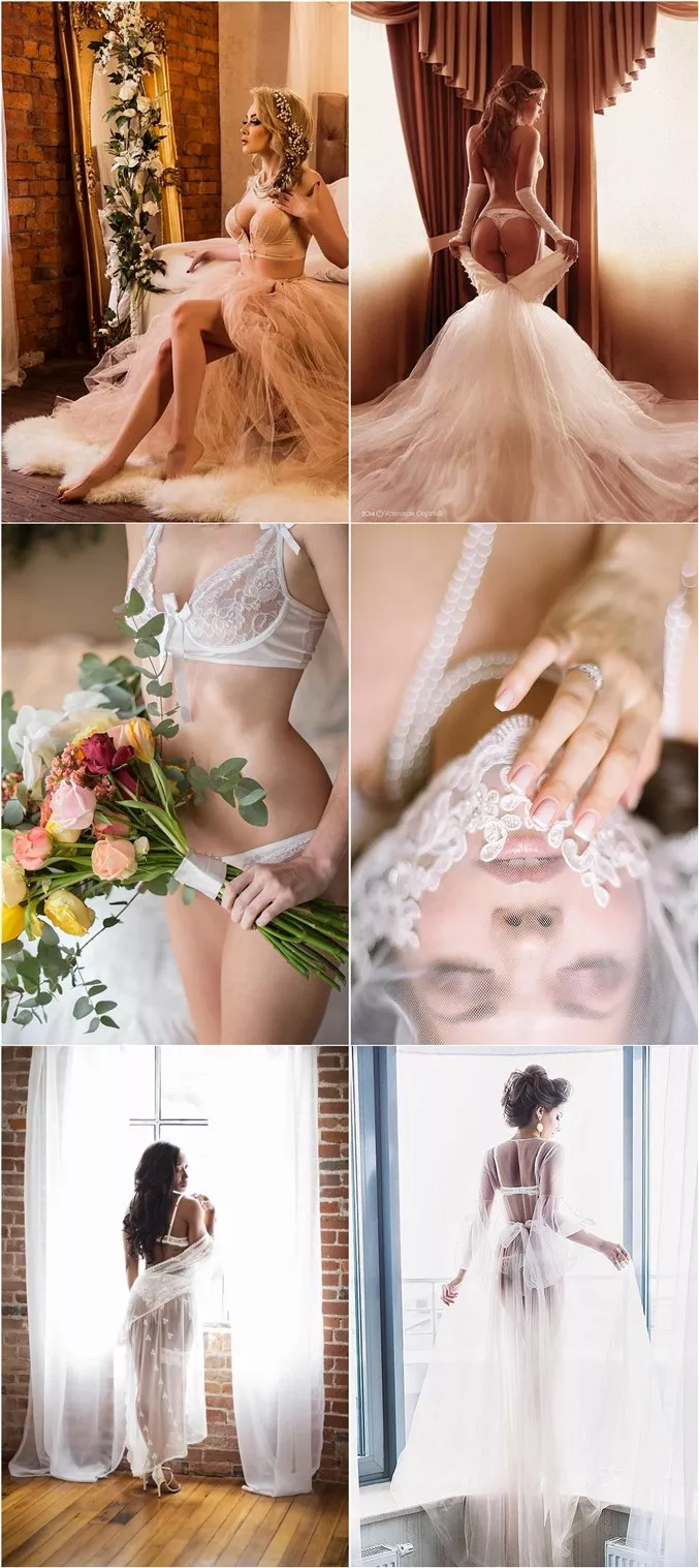 Sexy Bride Wedding Photos for Your Wedding Boudoir Book