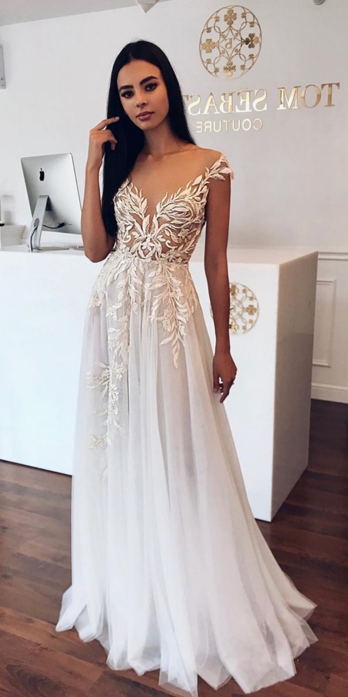 Lace Wedding Dresses from tomsebastien_official  #wedding #dresses #weddingdresses #weddingideas #bridaldresses