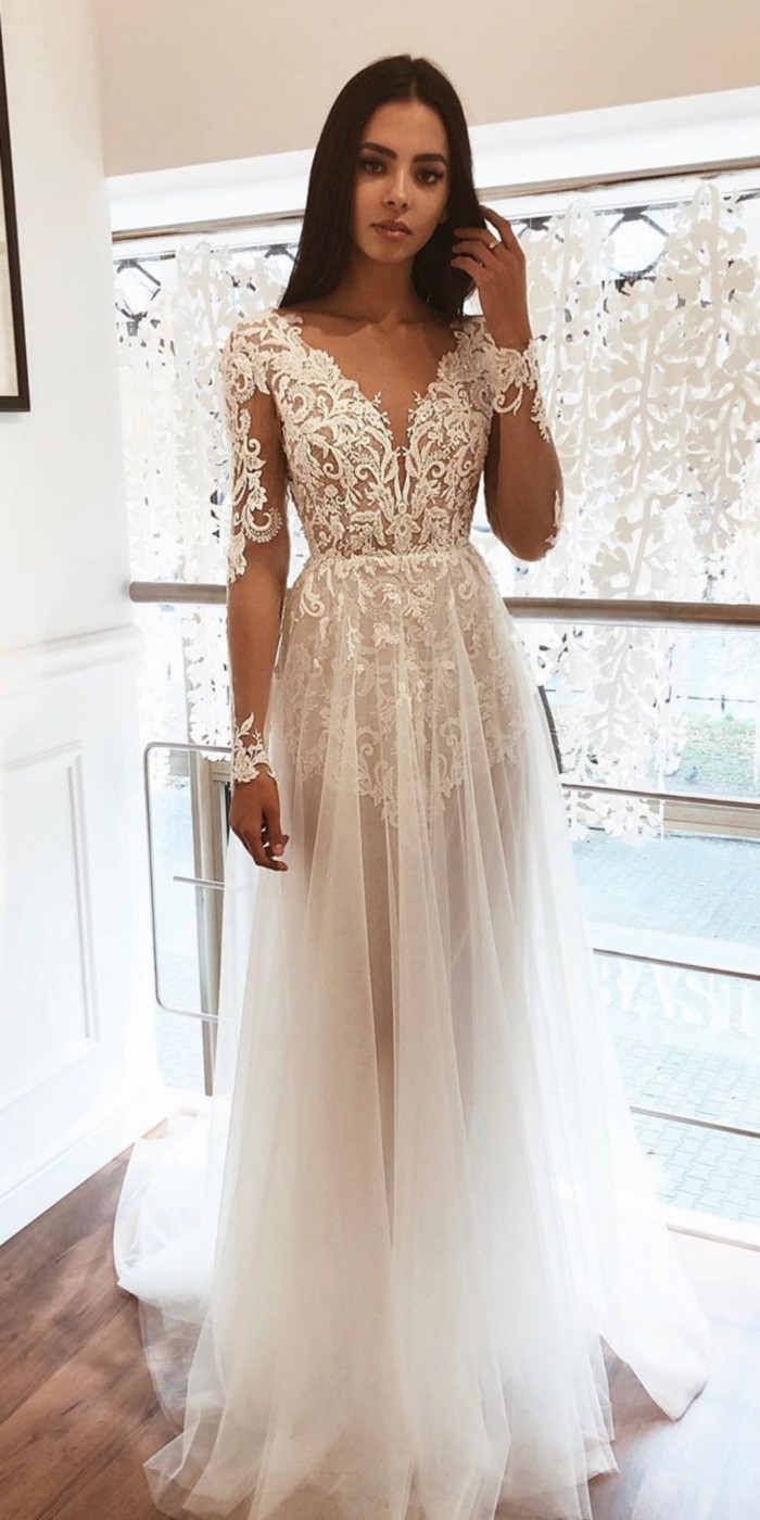 Lace Wedding Dresses from tomsebastien_official  #wedding #dresses #weddingdresses #weddingideas #bridaldresses