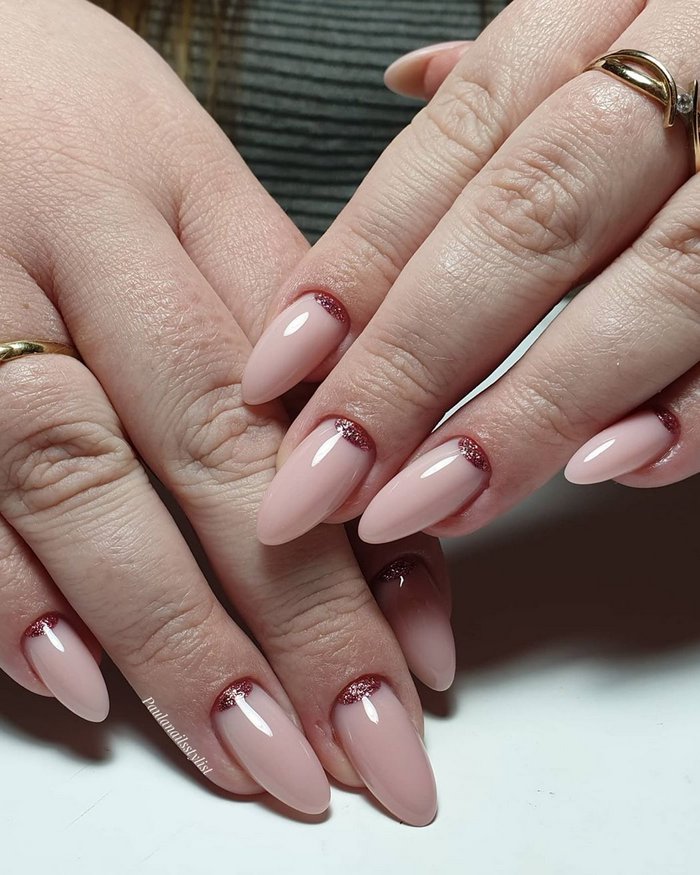 Pink White Wedding Nail Art Design Ideas #wedding #nails #weddingideas #weddingnails