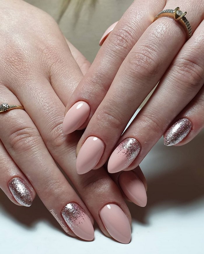 Pink White Wedding Nail Art Design Ideas #wedding #nails #weddingideas #weddingnails