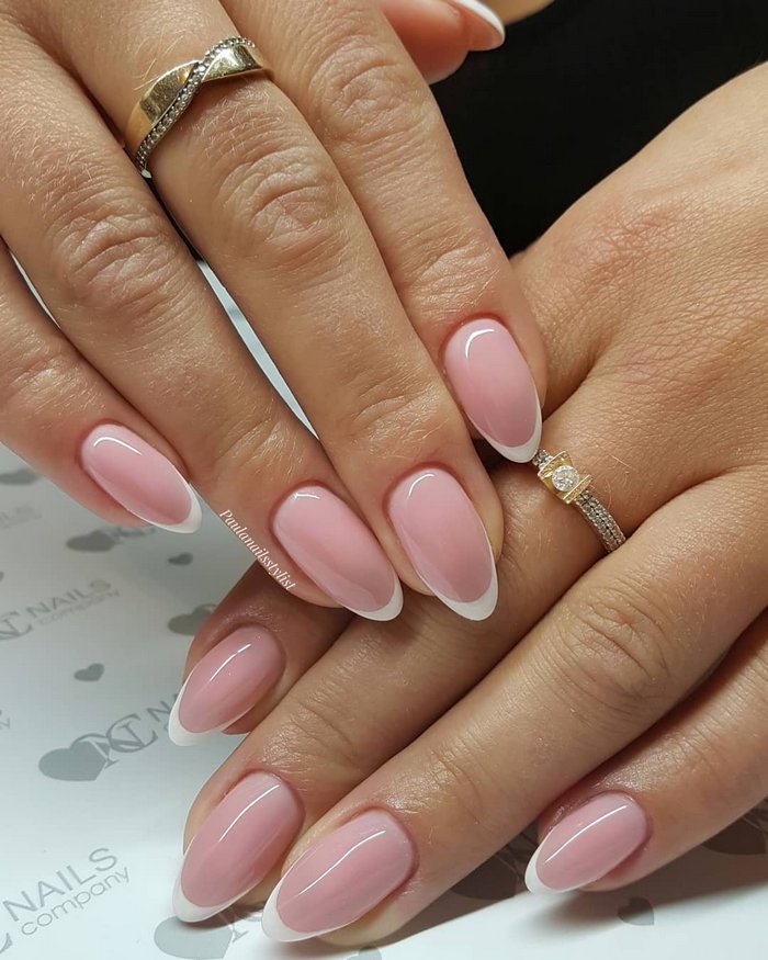 Pink White Wedding Nail Art Design Ideas #wedding #nails #weddingideas #weddingnails