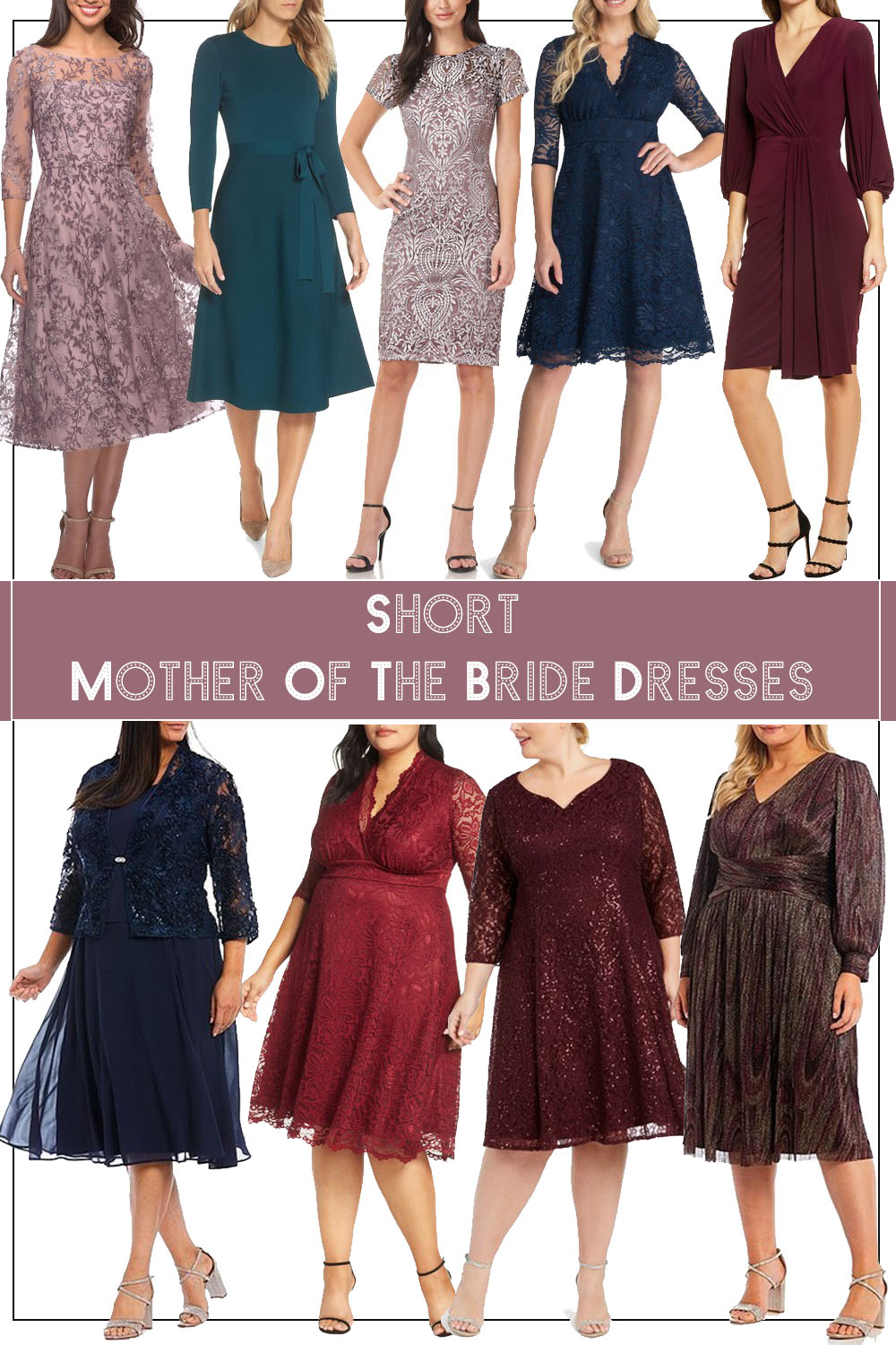 Short Mother Of The Bride Dresses