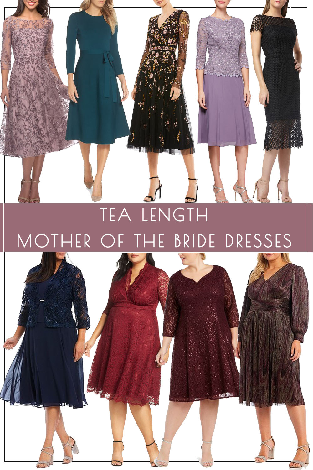 Tea Length Mother Of The Bride Dresses