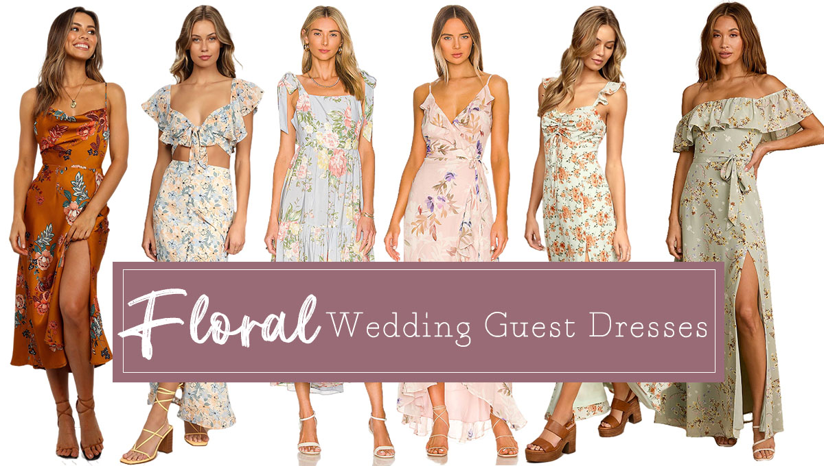 floral wedding guest dresses