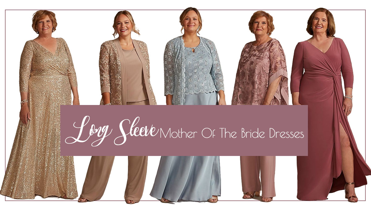 long sleeve mother of the bride dresses