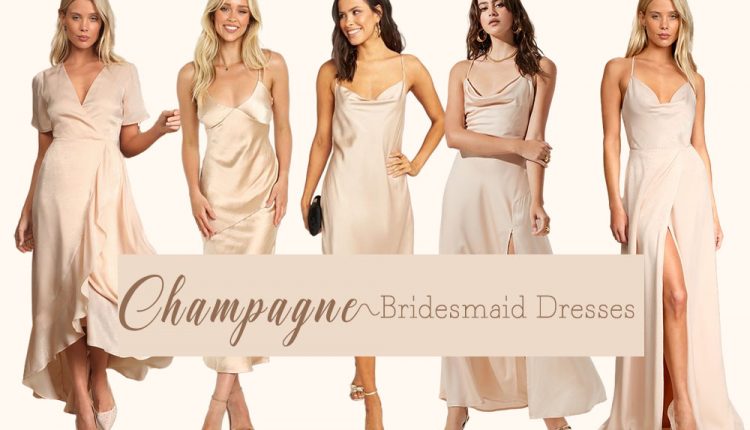 Champagne bridesmaid dresses