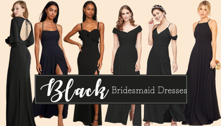 black bridesmaid dresses