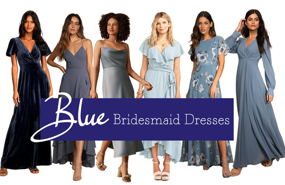 Top 50 Blue Bridesmaid Dresses for Wedding 2023 | SMYD