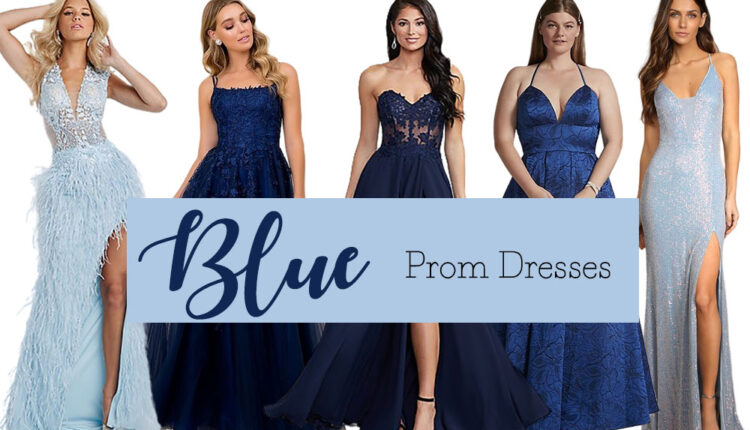 blue prom dresses