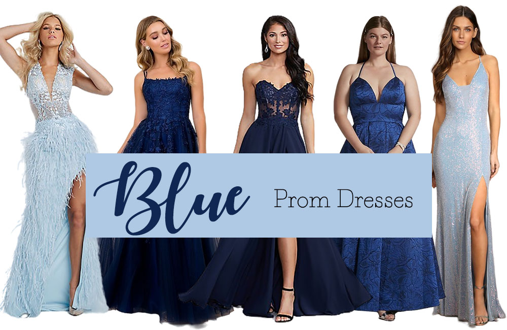 blue prom dresses