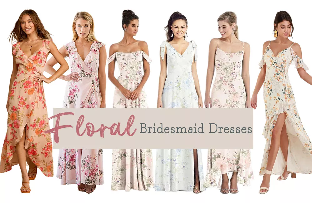 floral bridesmaid dresses