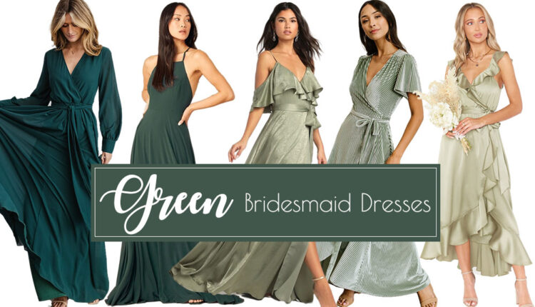 green bridesmaid dresses