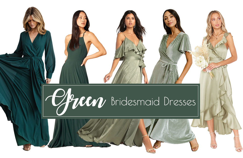 green bridesmaid dresses