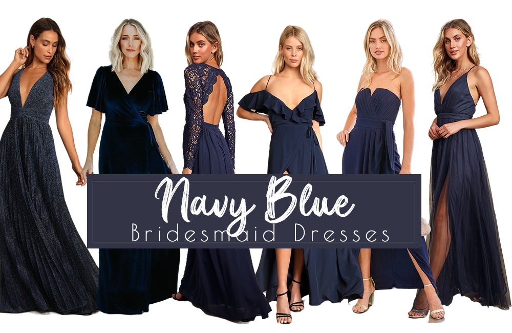 navy blue bridesmaid dresses
