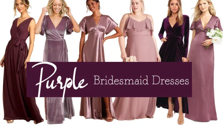 purple bridesmaid dresses