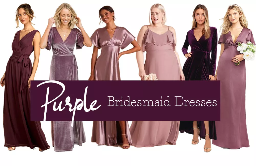 purple bridesmaid dresses