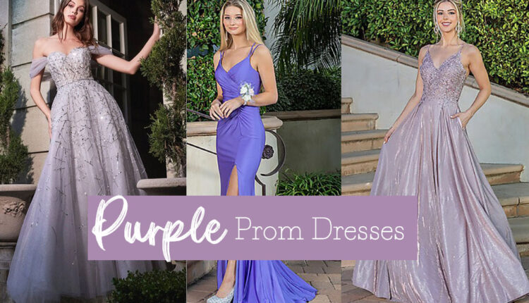 purple prom dresses