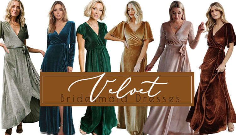 velvet bridesmaid dresses