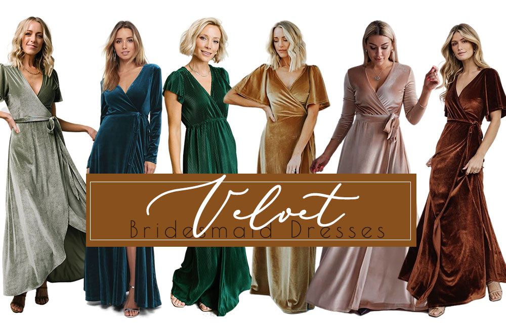 velvet bridesmaid dresses