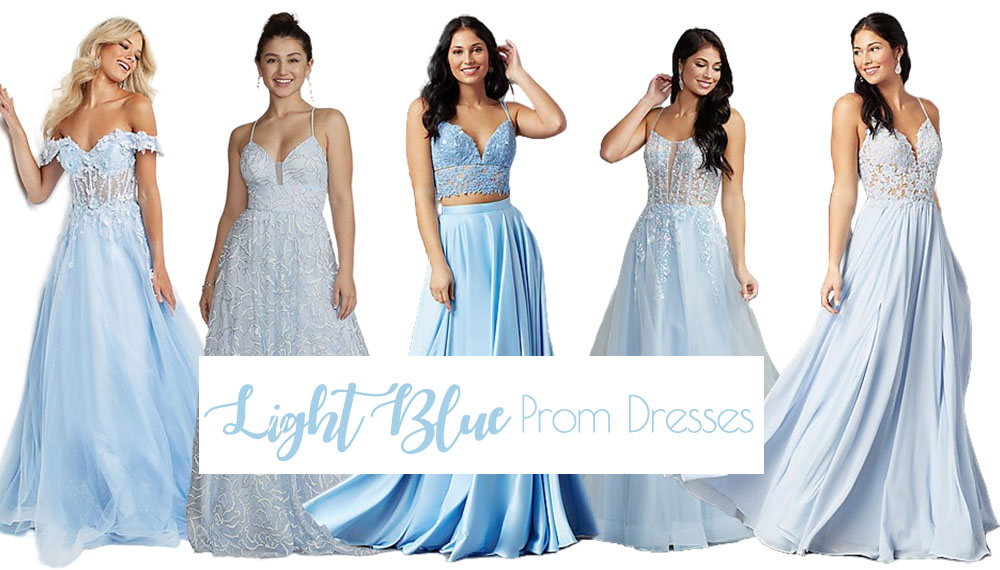 light blue prom dresses