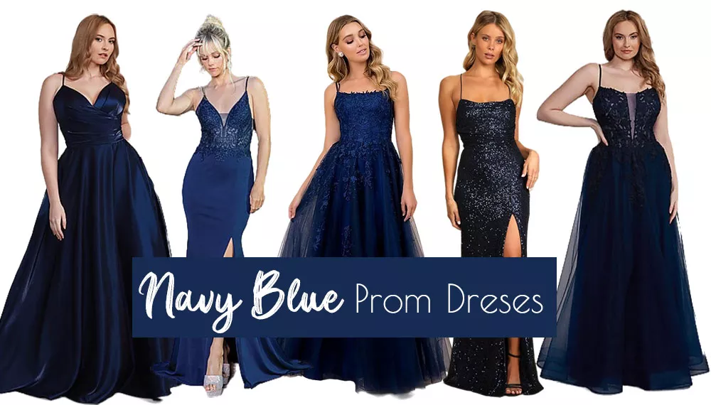 Top 30 Navy Blue Prom Dresses 2024 | SMYD