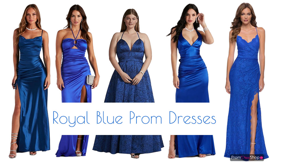 royal blue prom dresses