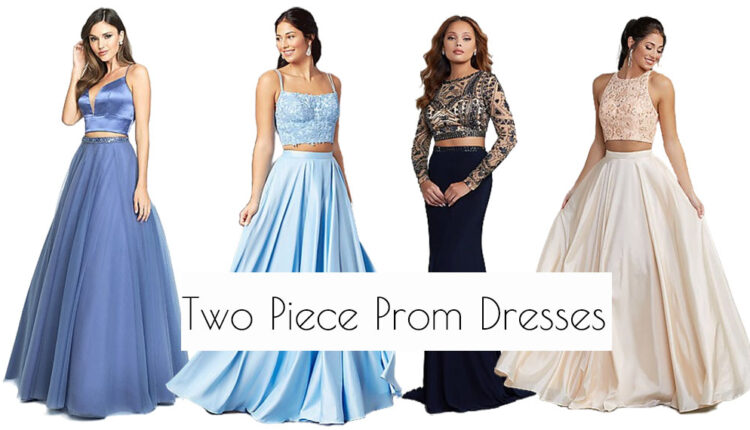 two piece prom dresses