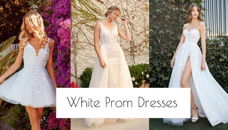 white prom dresses