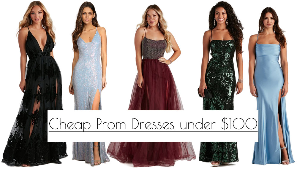 cheap prom dresses under 100